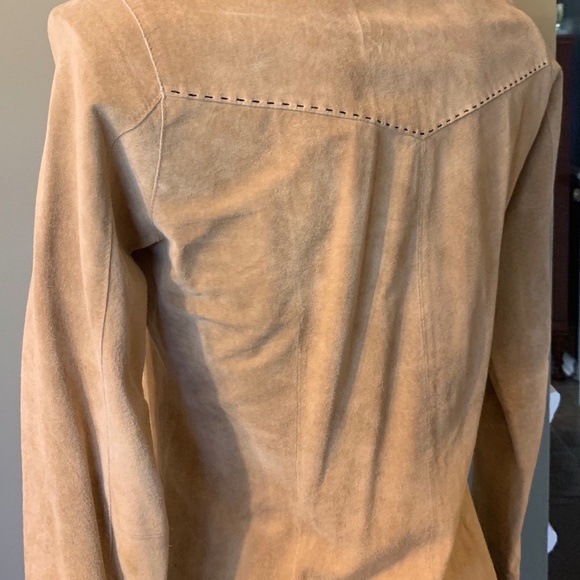 KAREN KANE LEATHER BLOUSE - SZ S ⭐ FANCY - Picture 5 of 8